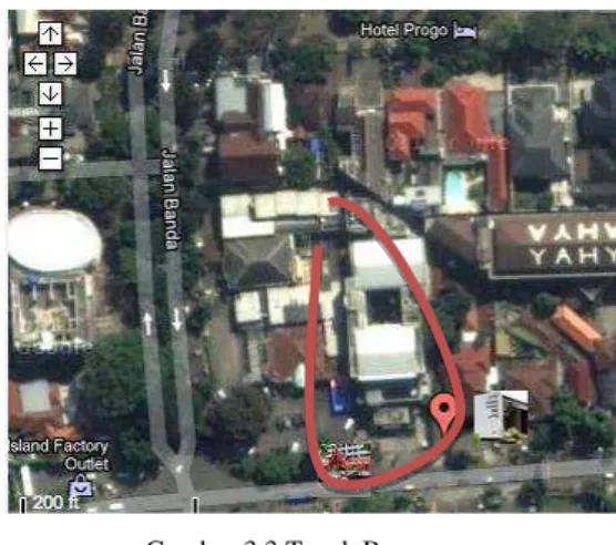 Gambar 3.3 Tapak Bangunan  Sumber : Google Map 