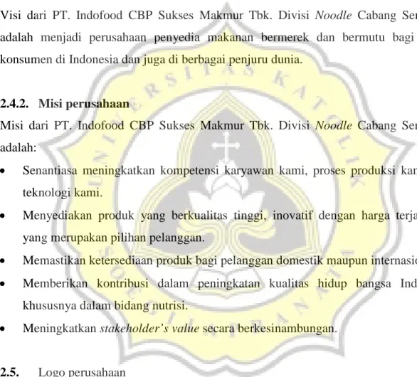Gambar  1. Logo PT. Indofood CBP Sukses Makmur Tbk. Divisi Noodle  Cabang  Semarang 