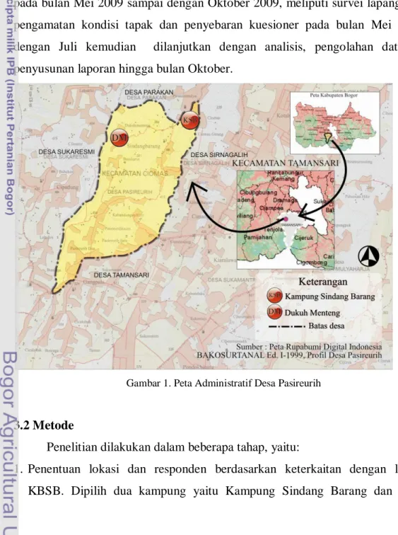 Gambar 1. Peta Administratif Desa Pasireurih 