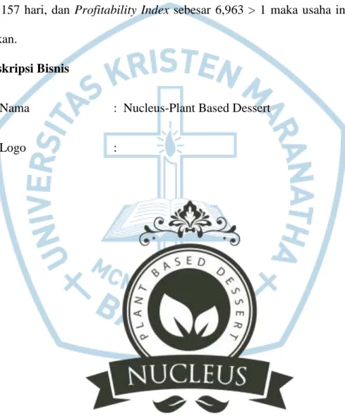 Gambar 1.1 Logo Nucleus-Plant Based Dessert  Sumber : Dokumentasi Pribadi (2016) 