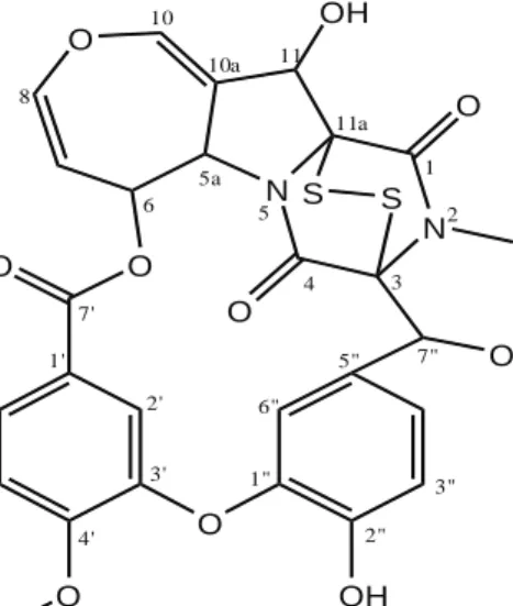 Gambar 7. Struktur molekuler emestrin (Jiang &amp; Guo, 2011).