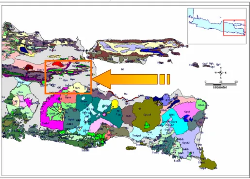 Gambar 2. Peta Geologi Daerah Jawa Timur  