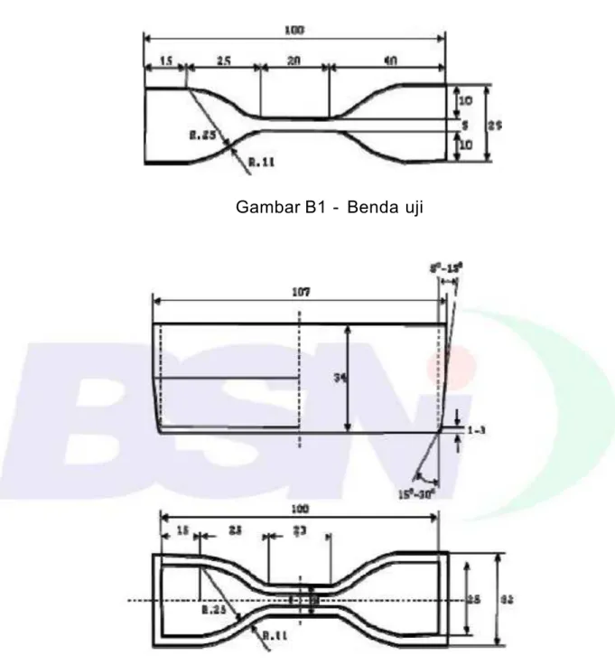 Gambar B1 -  Benda uji