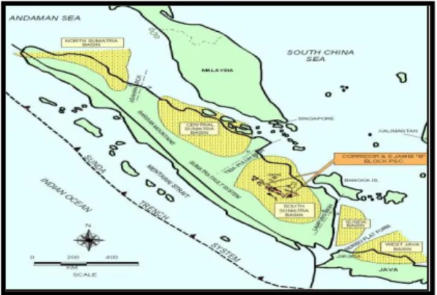 Gambar  II.1.  Elemen  tektonik  pulau  Sumatra  (Koesoemadinata,  1980) 