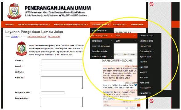 Gambar 4.12 Contoh Status Pengaduan Per Tanggal 1 Januari 2014  Dalam sehari, pengaduan bisa mencapai 70 hingga 80 aduan