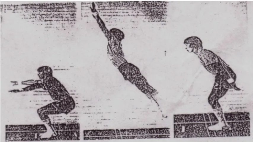 Gambar 3. Tes Standing Broad Jump 