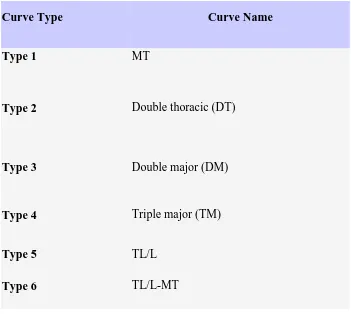 Table 1. Lenke Classification4