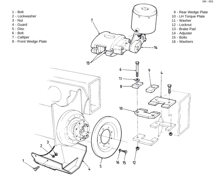 Fig. 3 - Parking Brake Assembly