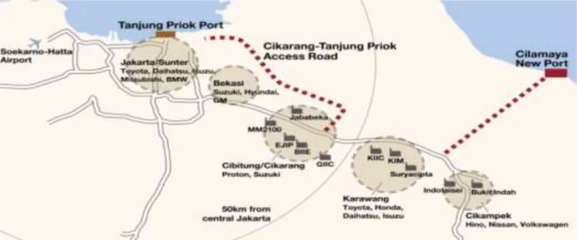 Gambar 4. Rencana Proyek Pembangunan Pelabuhan Cilamaya. 