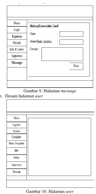 Gambar 10. Halaman user 