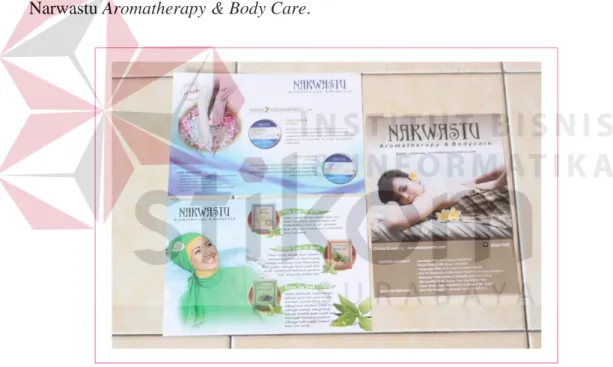 Gambar 3.3 Brosur Narwastu Aromatherapy &amp; Body Care  Sumber: Outlet Narwastu Aromatherapy &amp; Body Care, 2013 
