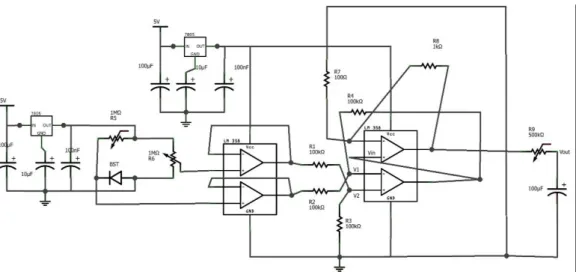 Tabel 3  Hasil uji sensor cahaya berbasis film BST menggunakan rangkaian non- non-inverting 