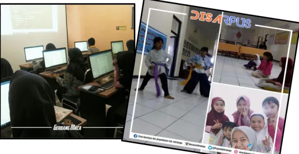 Gambar 3.2. Bentuk pelibatan masyarakat melalui Kelas TIK/Pemrograman Web  dan Kelas Tari Topeng 