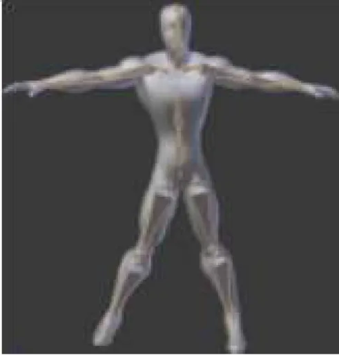 Gambar 5. Hasil Penggabungan Model karakter 3D dengan Data BVH. 