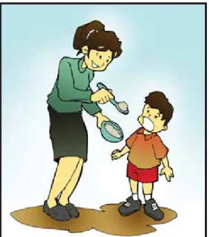 Gambar 3.2 seorang ibu menyuapi 