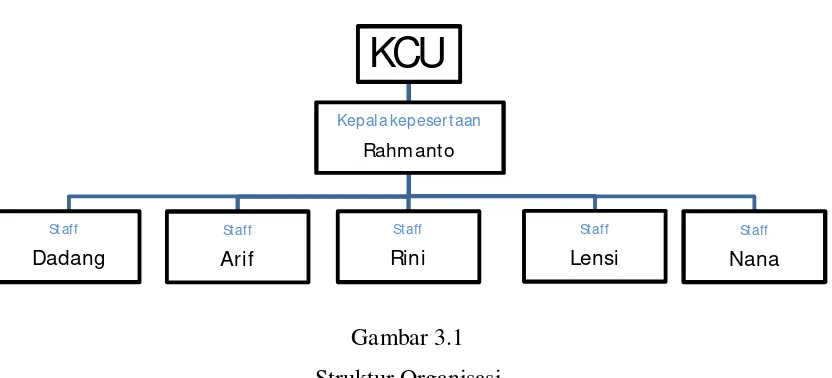 Gambar 3.1 Struktur Organisasi  