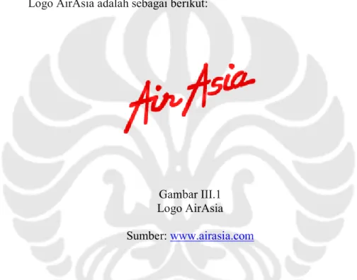 Gambar III.1  Logo AirAsia  Sumber: www.airasia.com  