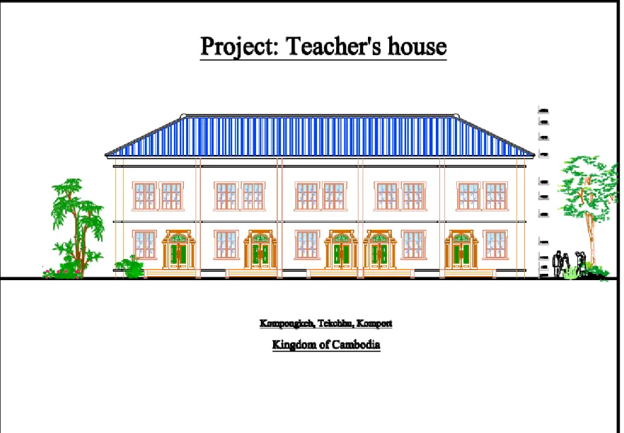 Ilustrasi Arkitek: Rumah Guru di Kompleks Pelajar Perempuan