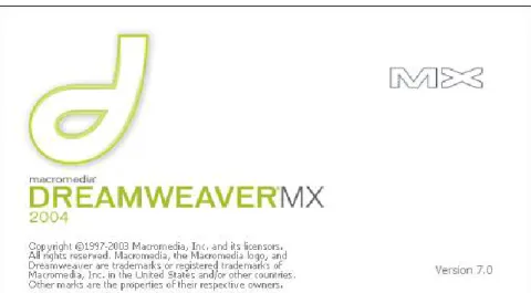 Gambar 2.11 Software Dreamweaver MX 2004 