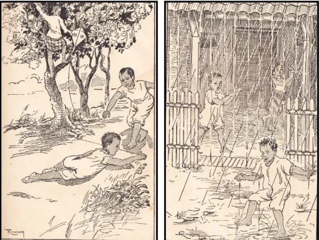 Ilustrasi  di  atas  merupakan  ilustrasi  naskah  Jawa  yang  berjudul  Bangun  lan  Naknik  (Harjawiraga,  tt)