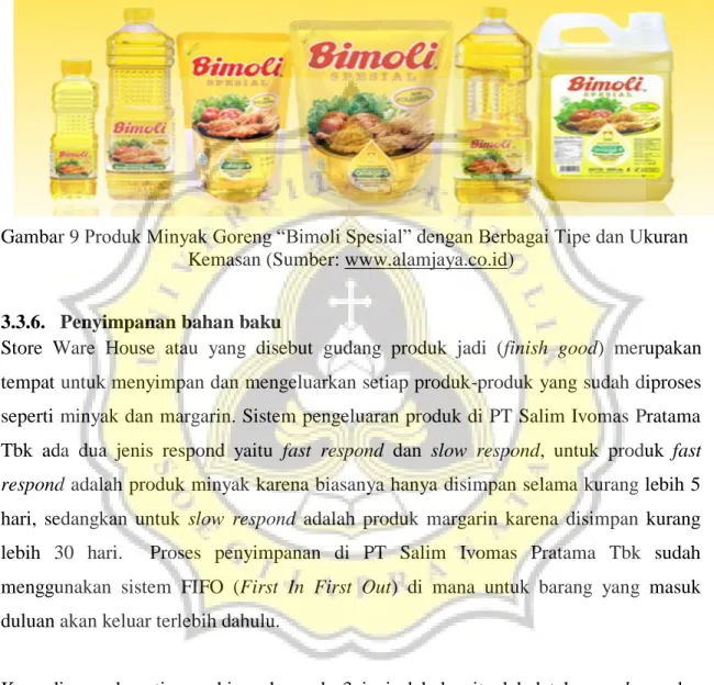 Gambar 9 Produk Minyak Goreng “Bimoli Spesial” dengan Berbagai Tipe dan Ukuran  Kemasan (Sumber: www.alamjaya.co.id) 