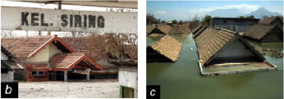 Gambar 2.4. Kondisi rumah-rumah di beberapa desa yang terkena luberan  lumpur  