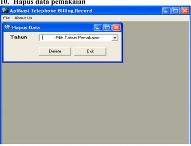 Gambar di atas adalah gambar data source yaitu data awal yang didapat dari Sentral Telepon