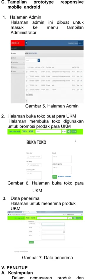 Gambar  6.  Halaman  buka  toko  para  UKM 