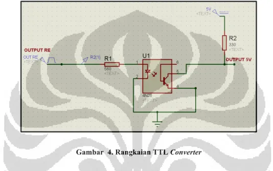 Gambar  4. Rangkaian TTL Converter 