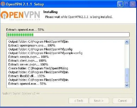 GAMBAR 4.10 Proses Instalasi 