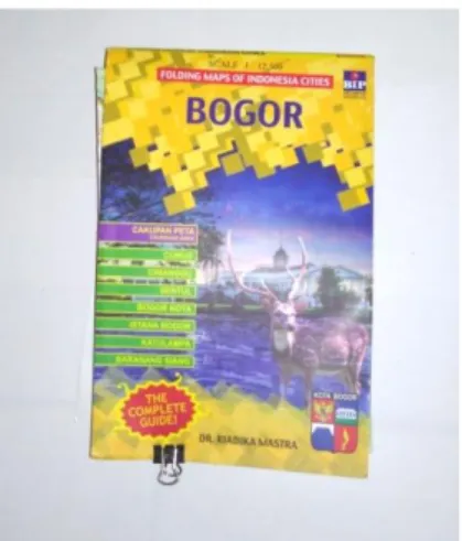 Gambar 1.1 Folding Maps of Indonesia Cities: Bogor  (Sumber: dok. penulis) 