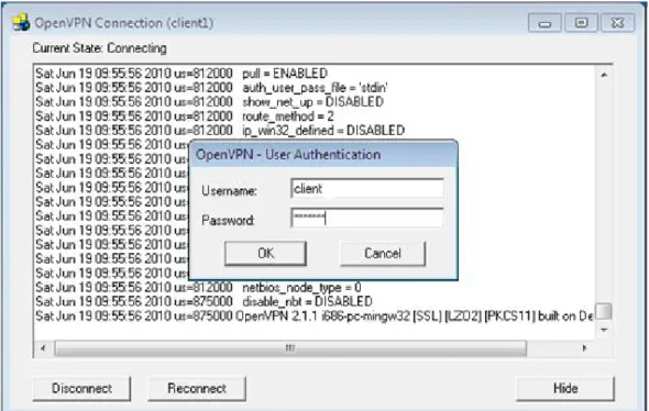 Gambar 3.8 Autentikasi Client 