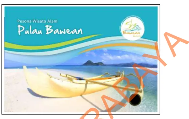 Gambar 4.10 Desain Cover Depan Booklet Pariwisata Pulau Bawean 