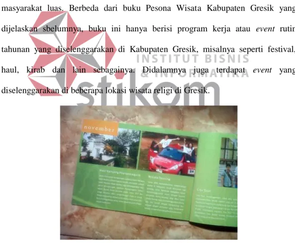 Gambar 3.2  Buku Kalender Event Kabupaten Gresik  Sumber: Dinas Pariwisata Kabupaten Gresik 