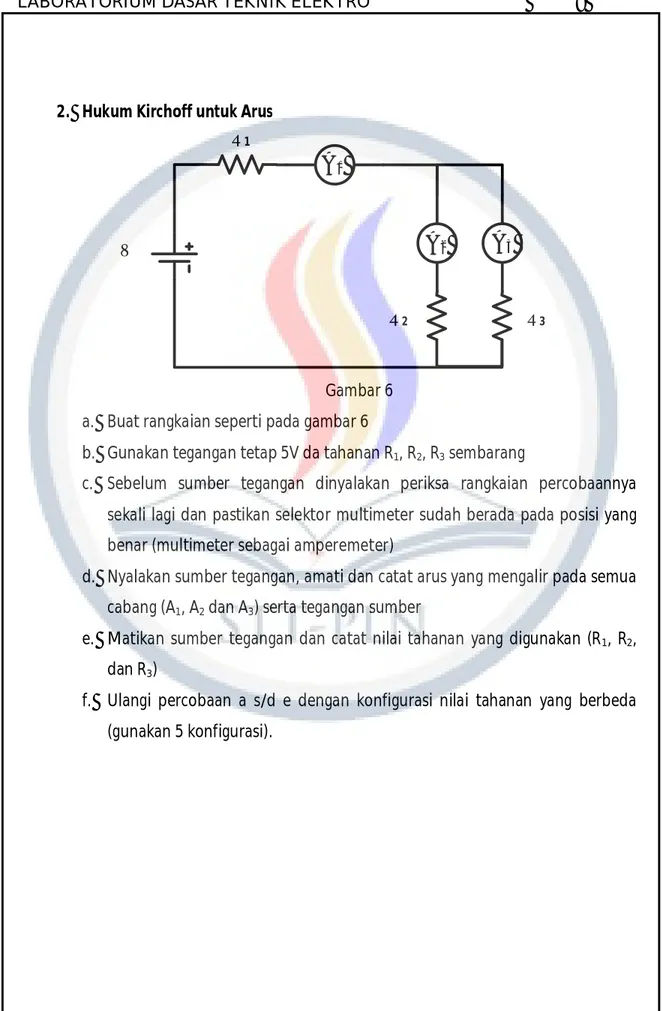 Gambar 6  a.  Buat rangkaian seperti pada gambar 6  