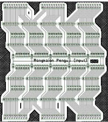 Gambar 17. Desain rangkaian penguji  input kartu komputer 
