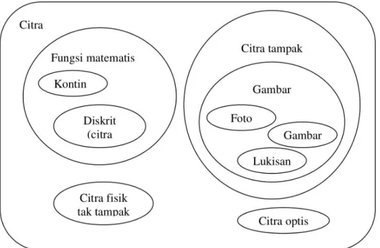 Gambar 2.1 Pengelompokan jenis-jenis citra (Castleman, 1996) 