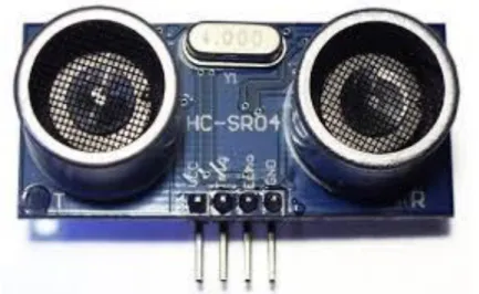 Gambar 2.1 Gambar Diagram an Pin Sensor Ultrasonik HC-SR04 