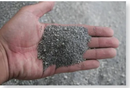 GAMBAR 8. Material dominan pasir dan pumice dengan diameter kurang dari 1 cm   di Kecamatan Plosoklaten, Kediri (x: 619310, y: 9130516)
