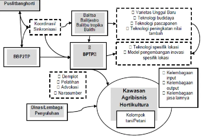 Gambar 4.4. Diagram Alir Diseminasi Inovasi dalam teknologi komoditas hortikultura 