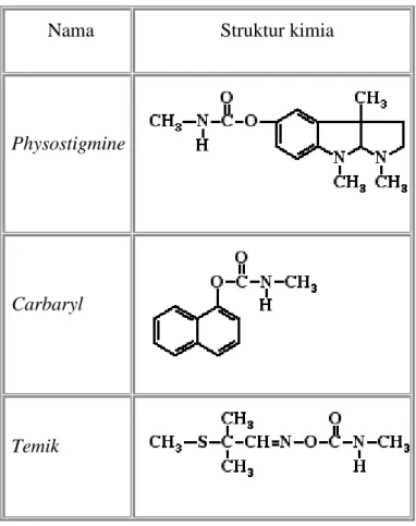 Gambar 2.3. Struktur kimia insektisida Carbamate  25