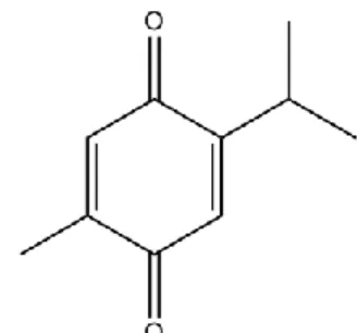 Gambar 2. Struktur kimia timokuinon 
