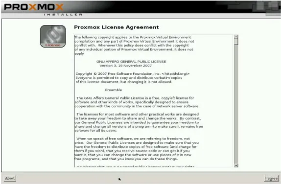 Gambar 4.8 Halaman license agreement 