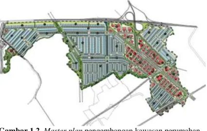 Gambar 1.2. Master plan pengembangan kawasan perumahan  Benowo 