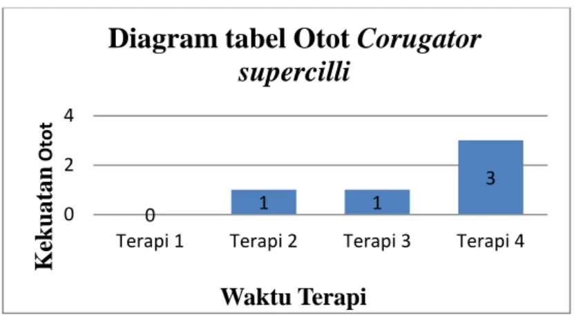 Grafik 4.2. Evaluasi MMT Otot Corugator Supercilii 