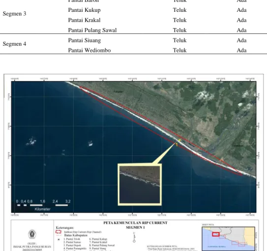 Tabel 1. Hasil Kenampakan Visual Citra Digital Globe 2014 