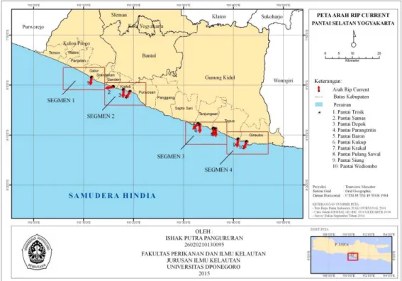 Tabel 4. Kecepatan dan Arah Rip Current 