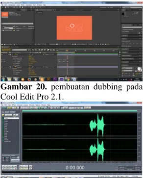 Gambar 21. proses penyatuan sebelum  di render. 