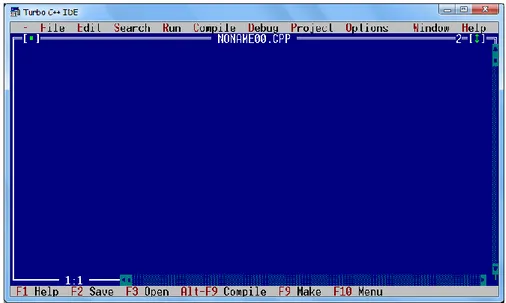 Gambar IDE Turbo C++