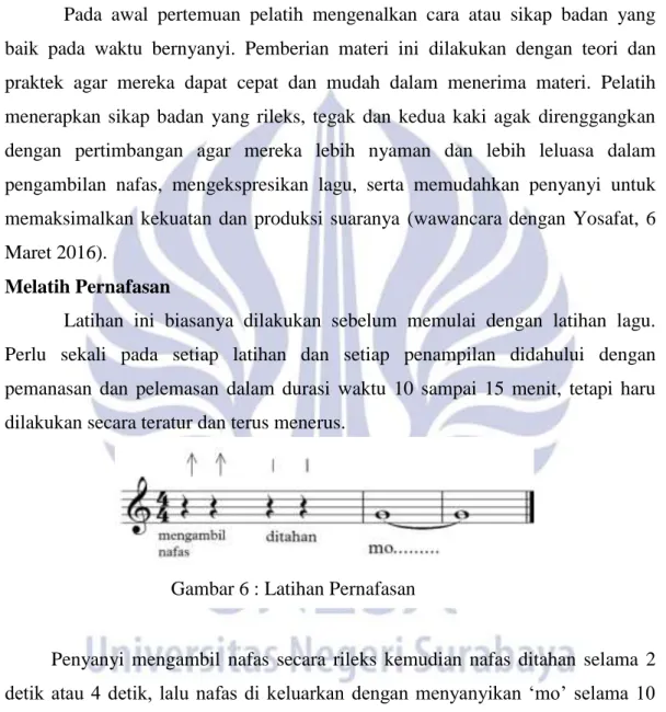Gambar 6 : Latihan Pernafasan  